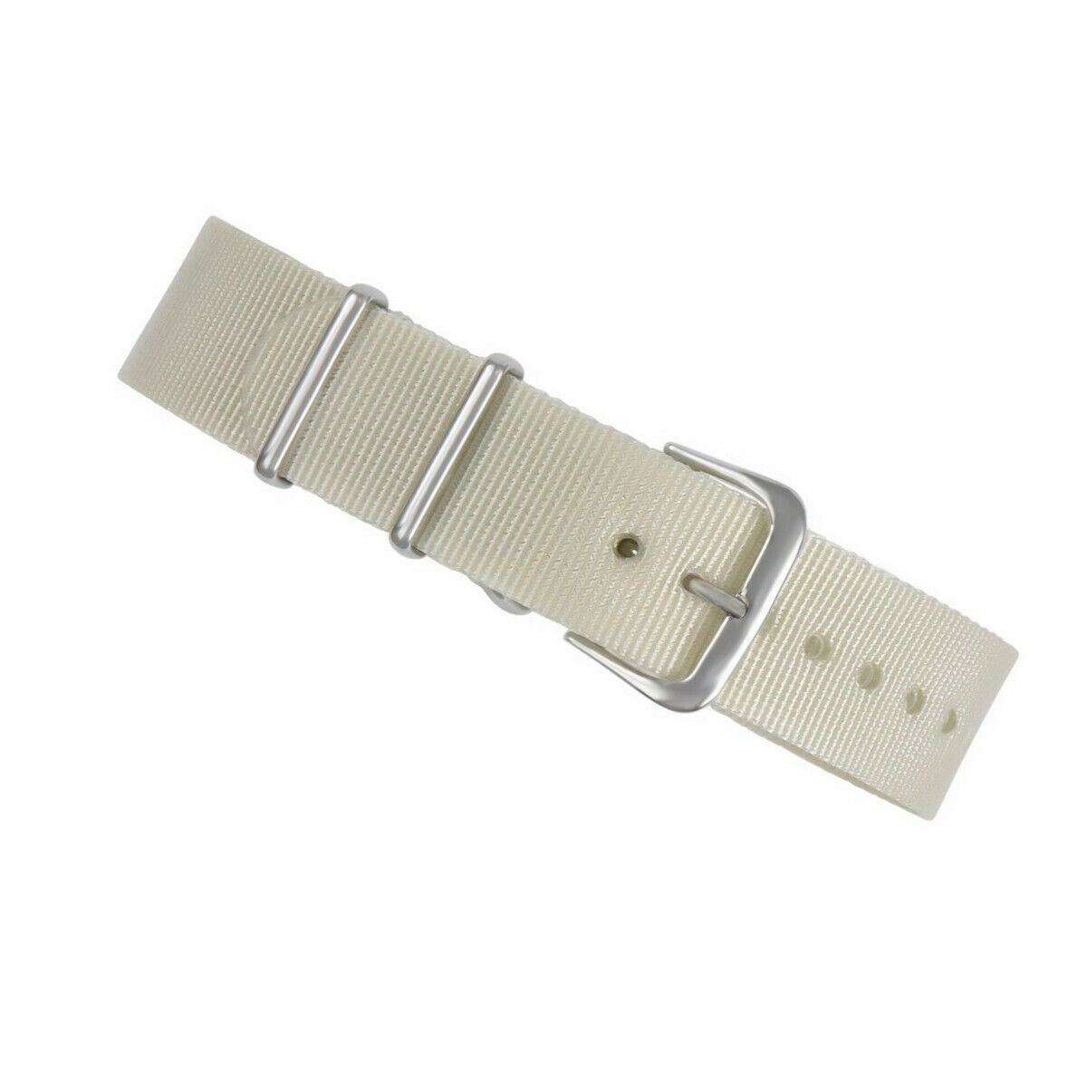 18MM NYLON WATCH BAND STRAP BEIGE
