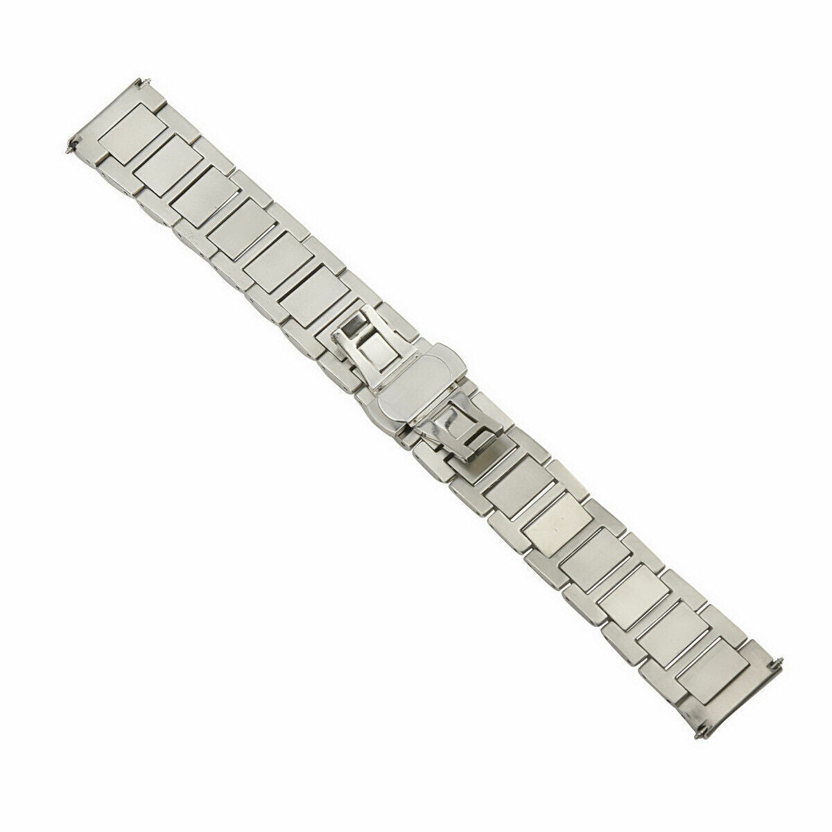 22MM SOLID WATCH BAND FOR OMEGA SPEEDMASTER MOON SHINY CENTER STAINLESS STEEL
