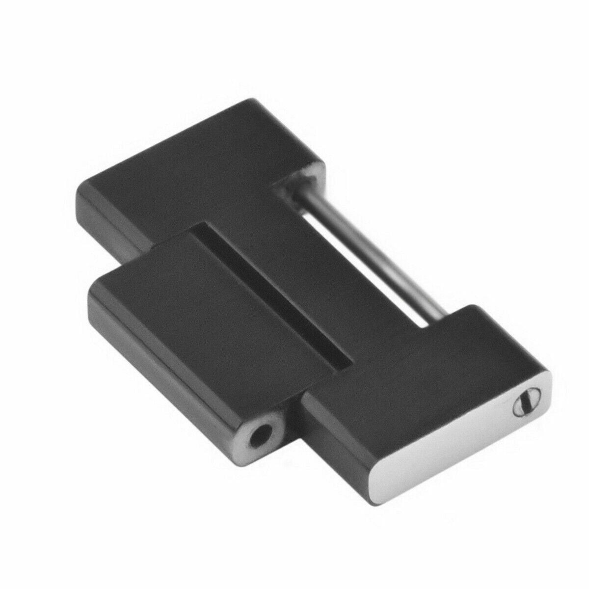 21.5MM LINK FOR FIT CARTIER SEATIMER W31077U2 3025 WATCH BAND BLACK PVD