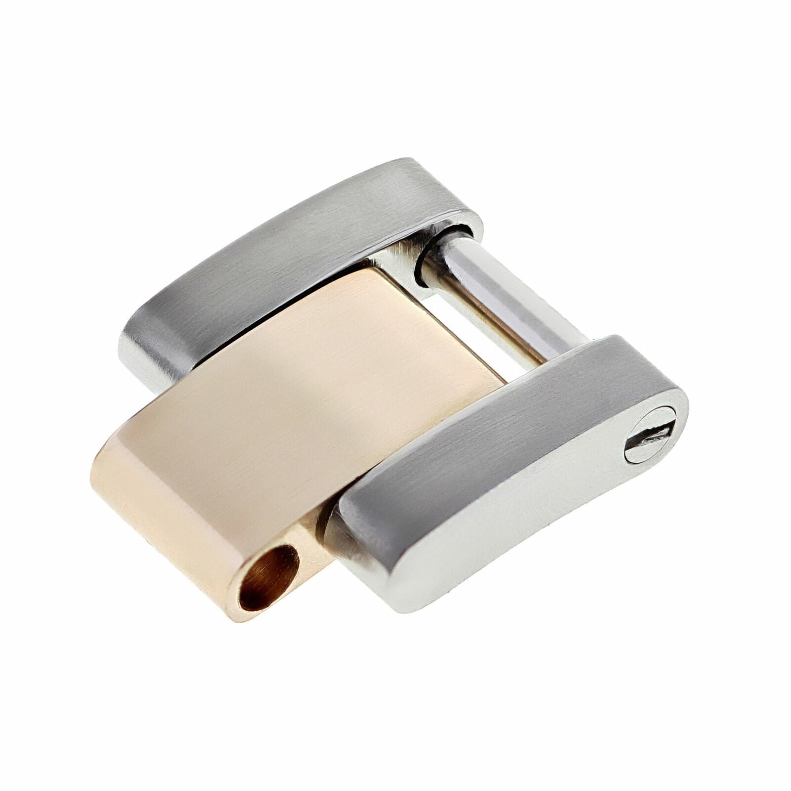 LINK FOR OYSTER WATCH BAND FOR ROLEX 179171 18K/SS REAL SOLID LINK ROSE GOLD