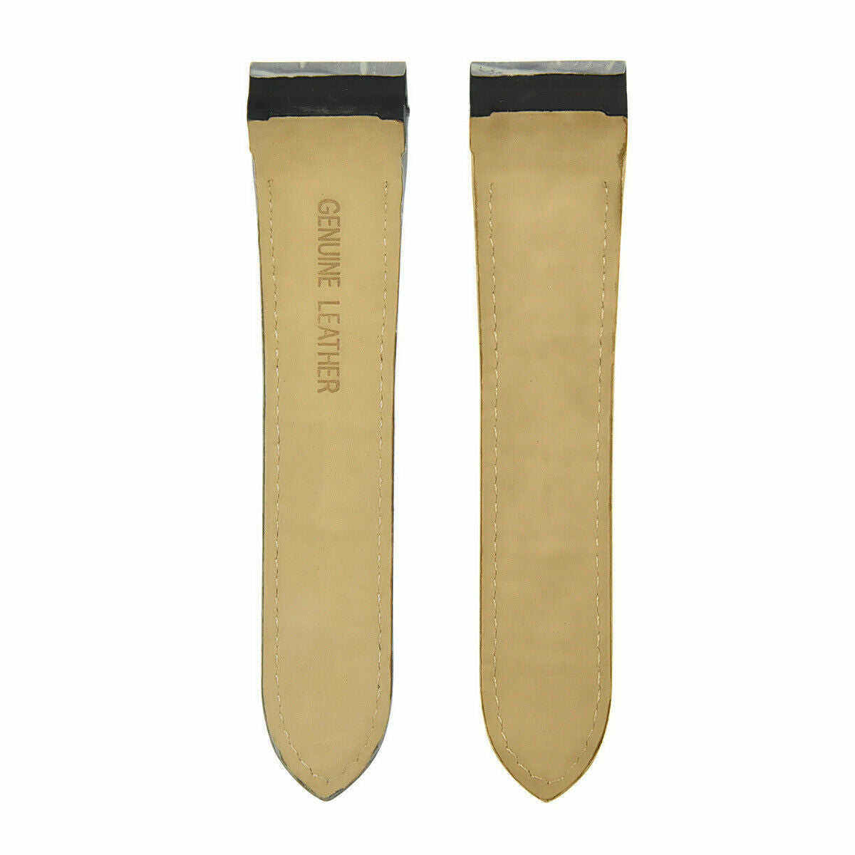 24.5MM LEATHER STRAP ALLIGATOR BAND FOR 38MM CARTIER SANTOS 100 XL CHRONO GREY