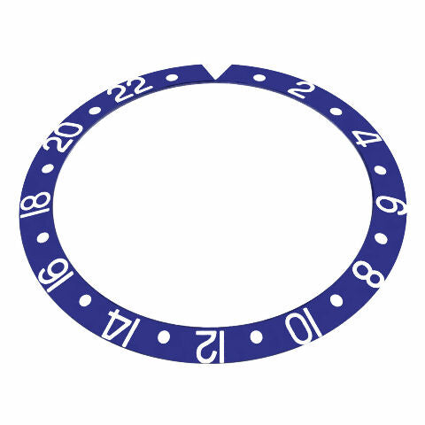 BEZEL INSERT FOR 40MM INVICTA PRO DIVER WATCH BLUE SILIVER FONTS TOP QUALITY