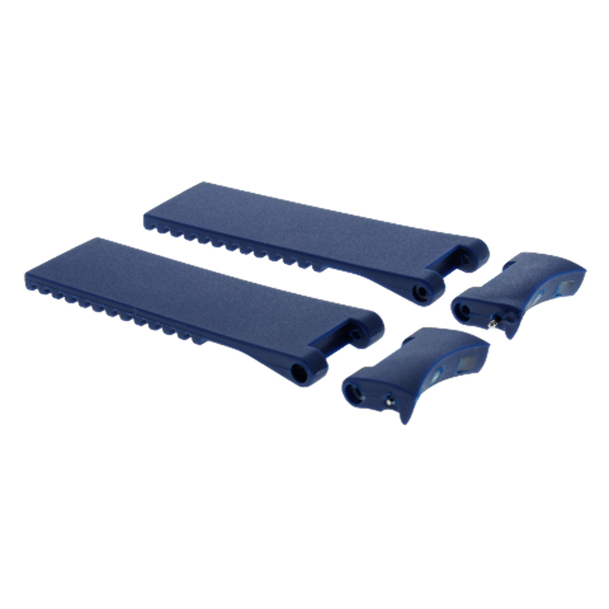 22MM SILICONE RUBBER DIVER BAND STRAP FOR ULYSSE NARDIN MARINE WATCH BLUE