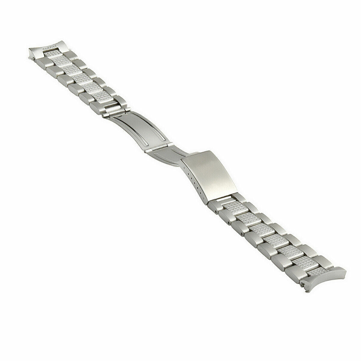 OYSTER WATCH BAND FOR 36MM ROLEX DATEJUST 16013 16233 SUBMARINER CUBIC STONE ICE