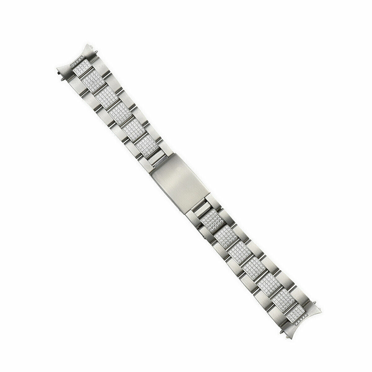 OYSTER WATCH BAND FOR 36MM ROLEX DATEJUST 16013 16233 SUBMARINER CUBIC STONE ICE