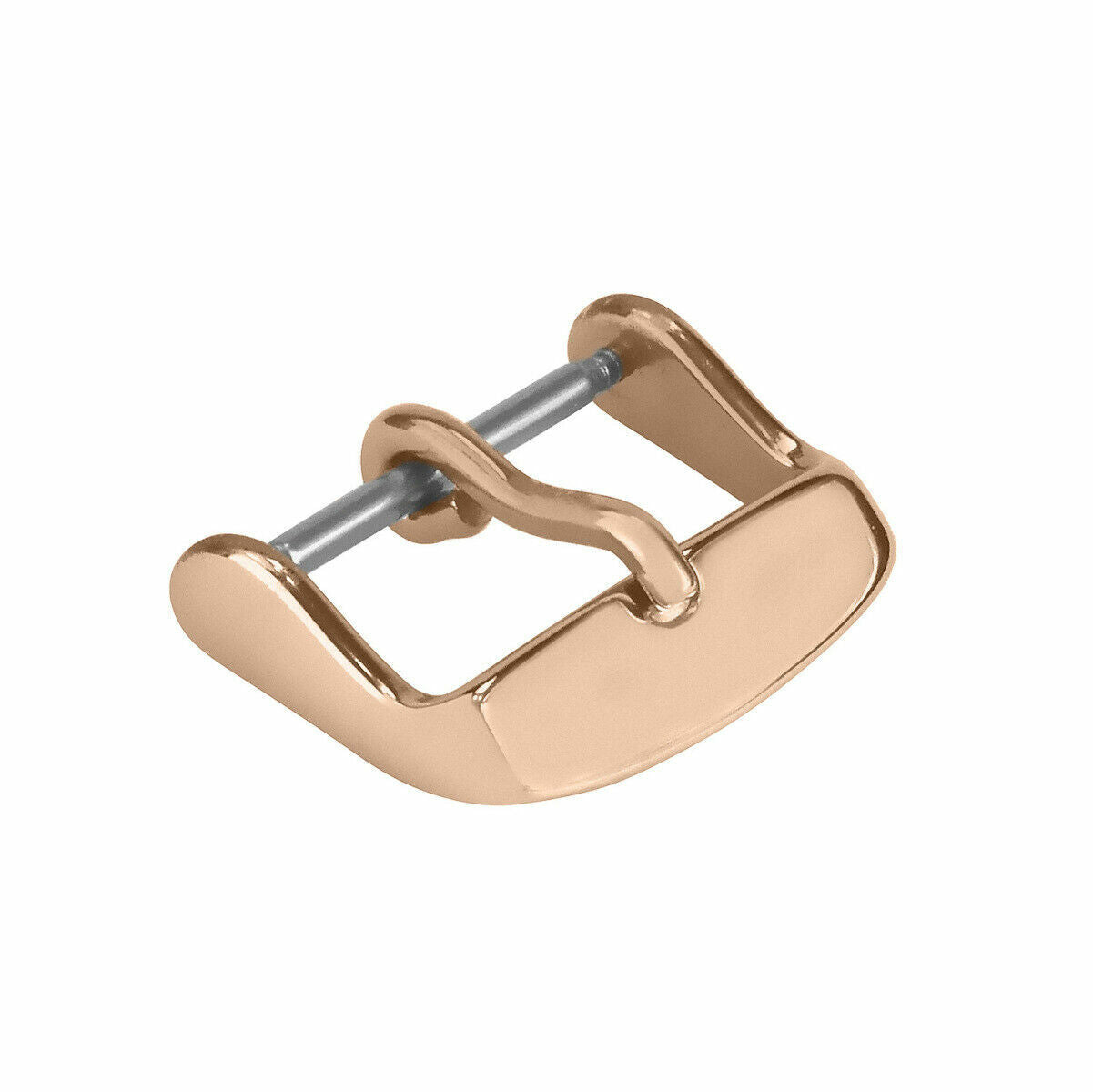 18MM ROSE COLOR WATCH BUCKLE CLASP PIN STYLE LEATHER RUBBER WATCH BAND STRAP HVY