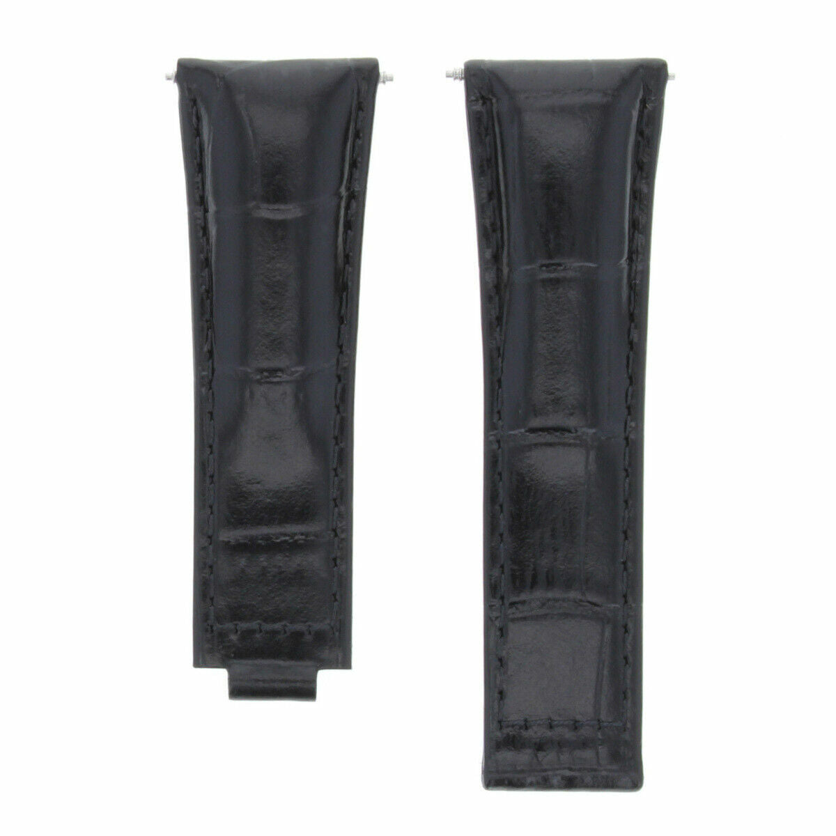20MM LEATHER WATCH STRAP FOR ROLEX DAYTONA 16518 116520 116523 SHORT MEDIUM LONG, Black (Short), view 4
