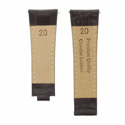 20MM LEATHER WATCH STRAP FOR ROLEX DAYTONA 16518 116520 116523 SHORT MEDIUM LONG