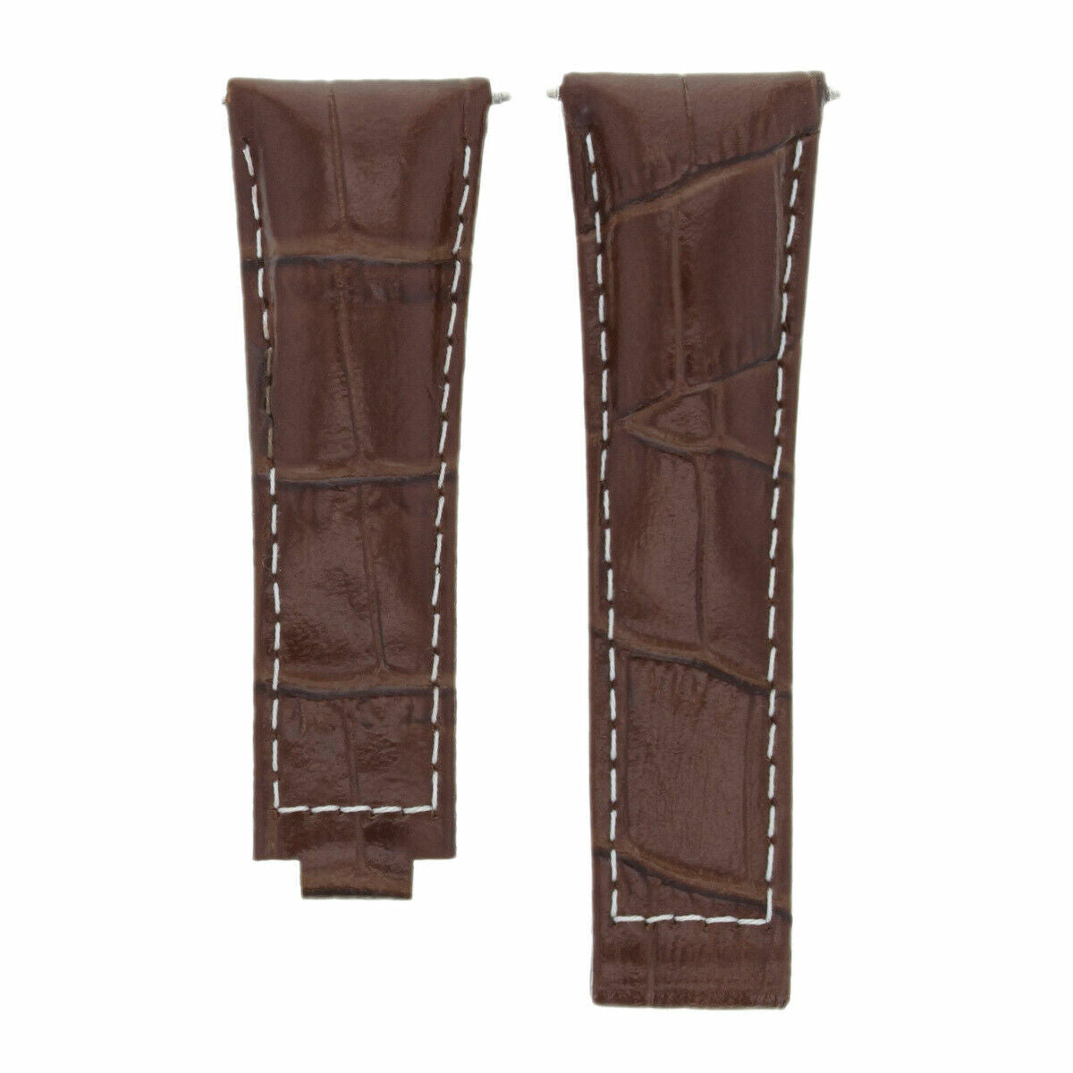 LEATHER WATCH STRAP BAND FOR ROLEX DAYTONA 16518 16519 16520 16523 L/BROWN LONG