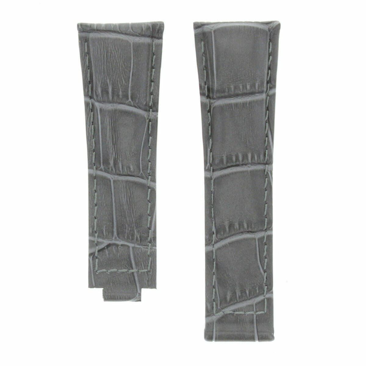 20MM LEATHER WATCH STRAP FOR ROLEX DAYTONA 16518 116520 116523 SHORT MEDIUM LONG, Gray (Regular), view 3