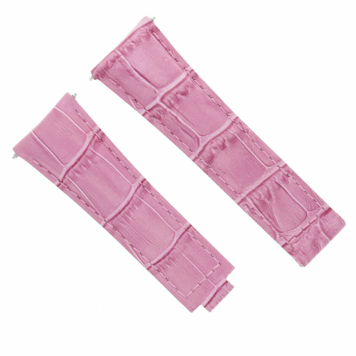 LEATHER WATCH STRAP BAND FOR ROLEX DAYTONA 16518 16519 116520 116523 PINK LONG