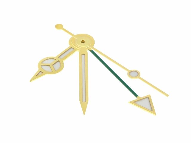 WATCH HAND FOR ETA 2836-2 2846 2892-2 2893-2 2892.A2 GREEN GMT 180 WATCH GOLD