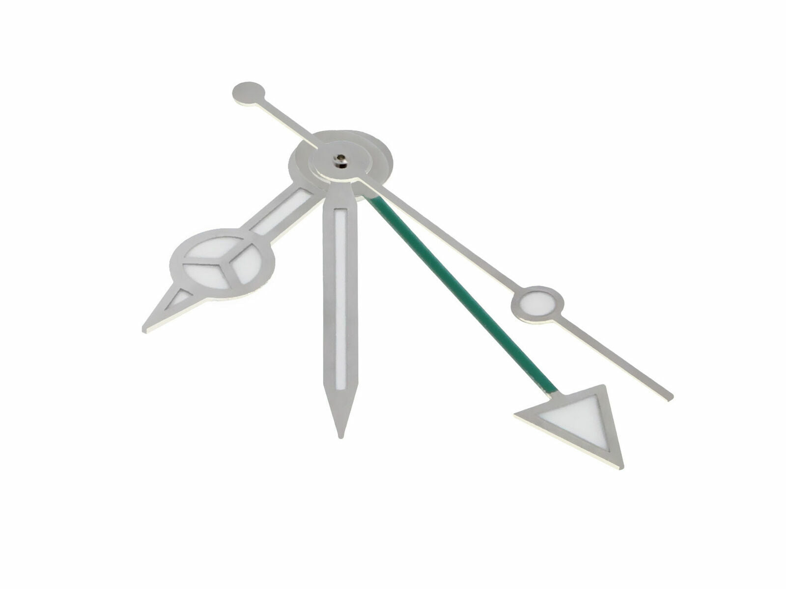 WATCH HAND FOR ETA 2836-2 2846 2892-2 2893-2 2892.A2 GREEN GMT WATCH SILVER