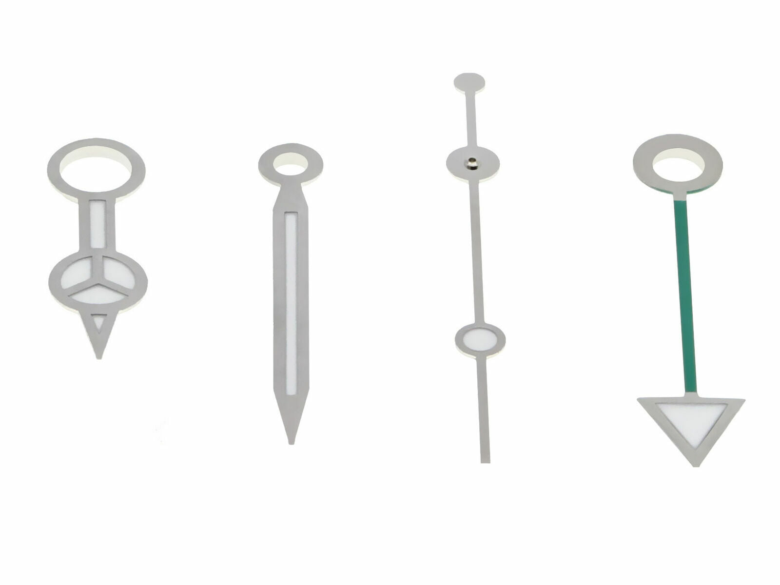 WATCH HAND FOR ETA 2836-2 2846 2892-2 2893-2 2892.A2 GREEN GMT WATCH SILVER