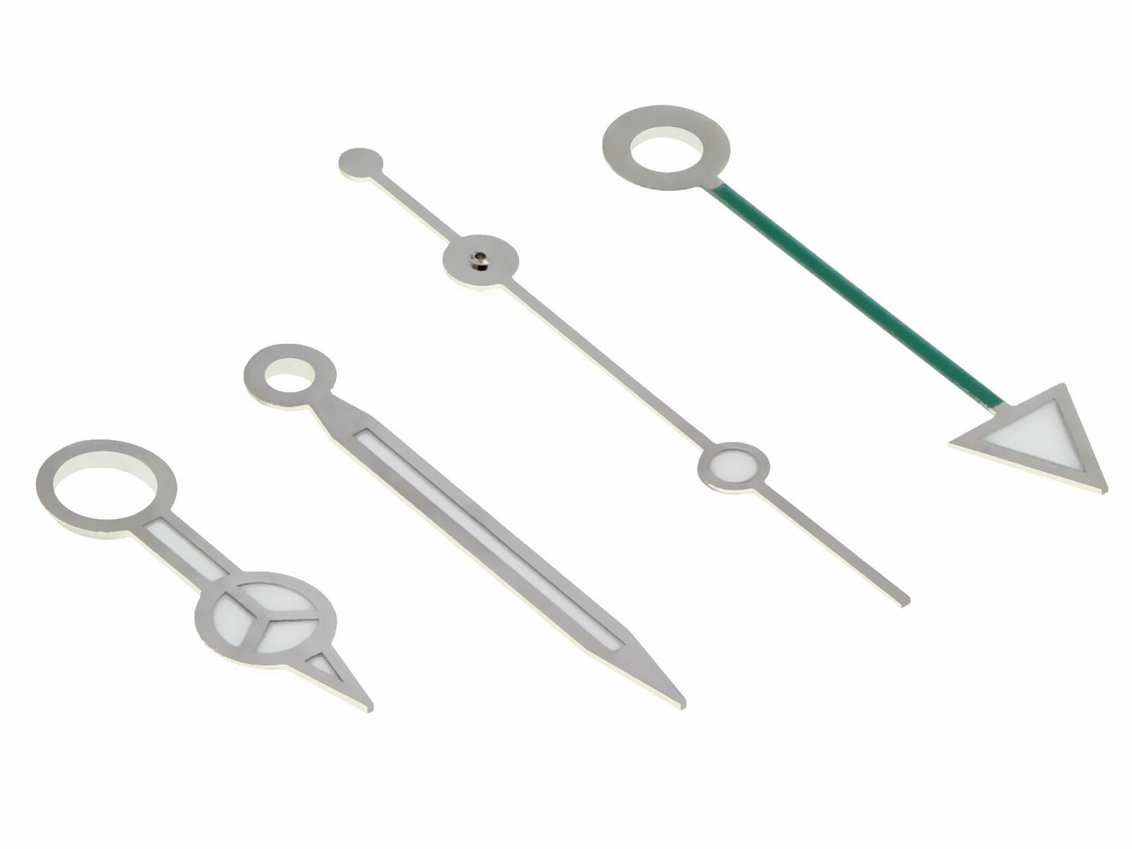 WATCH HAND FOR ETA 2836-2 2846 2892-2 2893-2 2892.A2 GREEN GMT WATCH SILVER