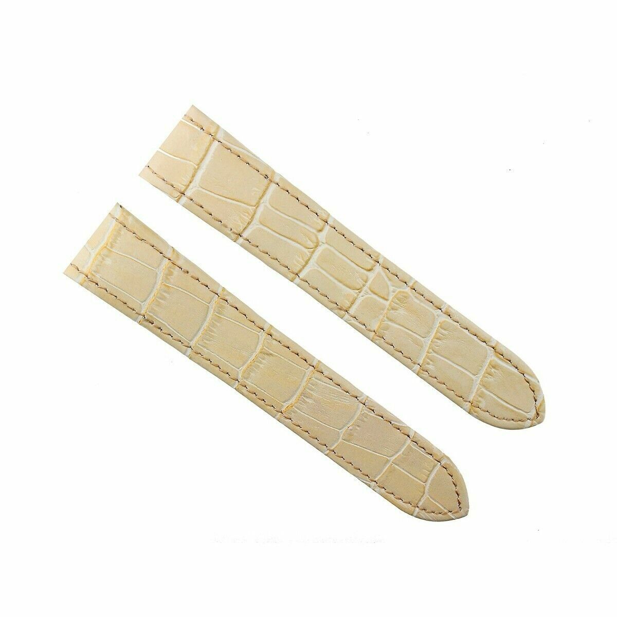 20-23-24.5MM LEATHER WATCH BAND STRAP FOR CARTIER SANTOS 100, XL, CHRONO + CLASP
