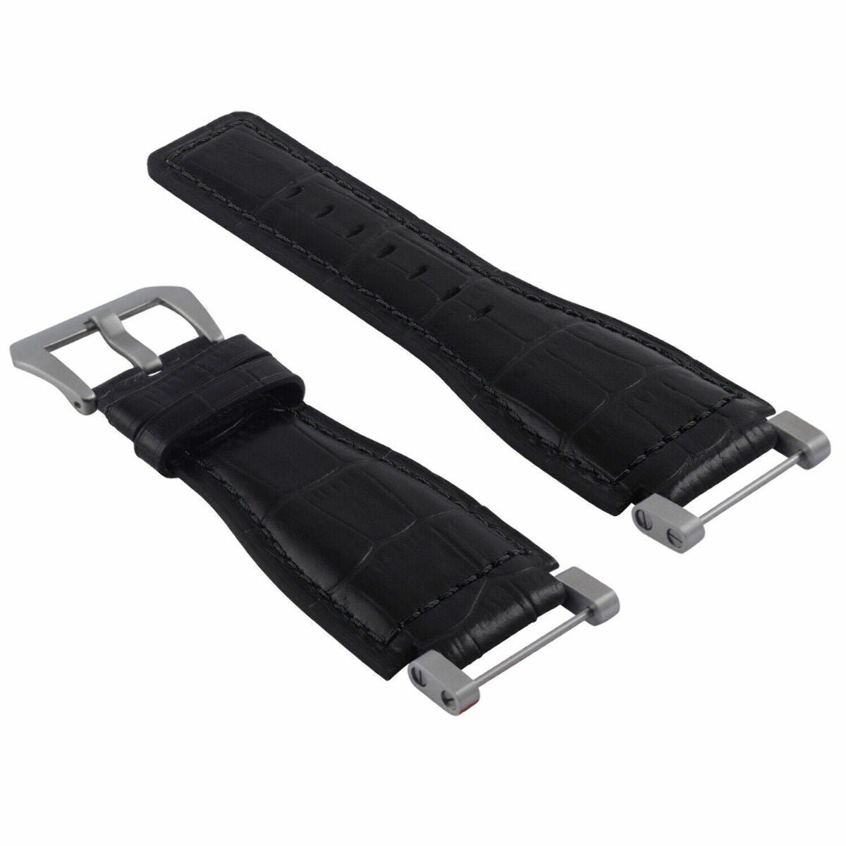 24MM FOR SUUNTO CORE REPLACEMENT LEATHER WATCH BAND STRAP + STAINLESS STEEL ADAPTER