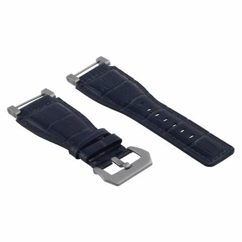 24MM GENUINE LEATHER WATCH BAND STRAP WITH STAINLESS STEEL ADAPTER FOR SUUNTO