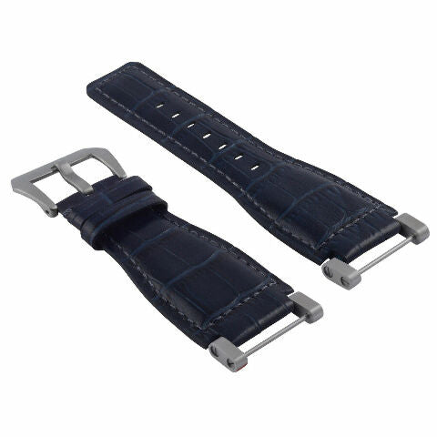 24MM GENUINE LEATHER WATCH BAND STRAP WITH STAINLESS STEEL ADAPTER FOR SUUNTO