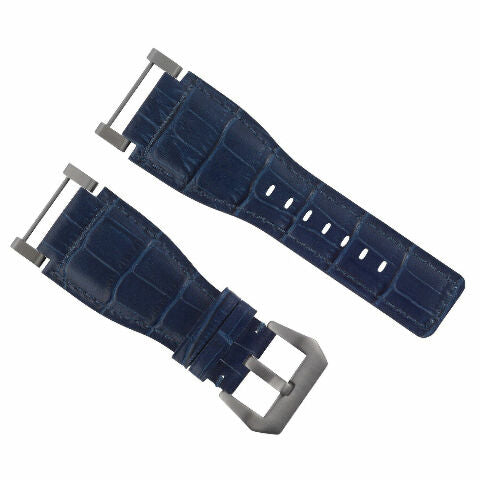 24MM GENUINE LEATHER WATCH BAND STRAP WITH STAINLESS STEEL ADAPTER FOR SUUNTO