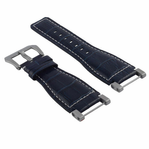 24MM GENUINE LEATHER WATCH BAND STRAP WITH STAINLESS STEEL ADAPTER FOR SUUNTO