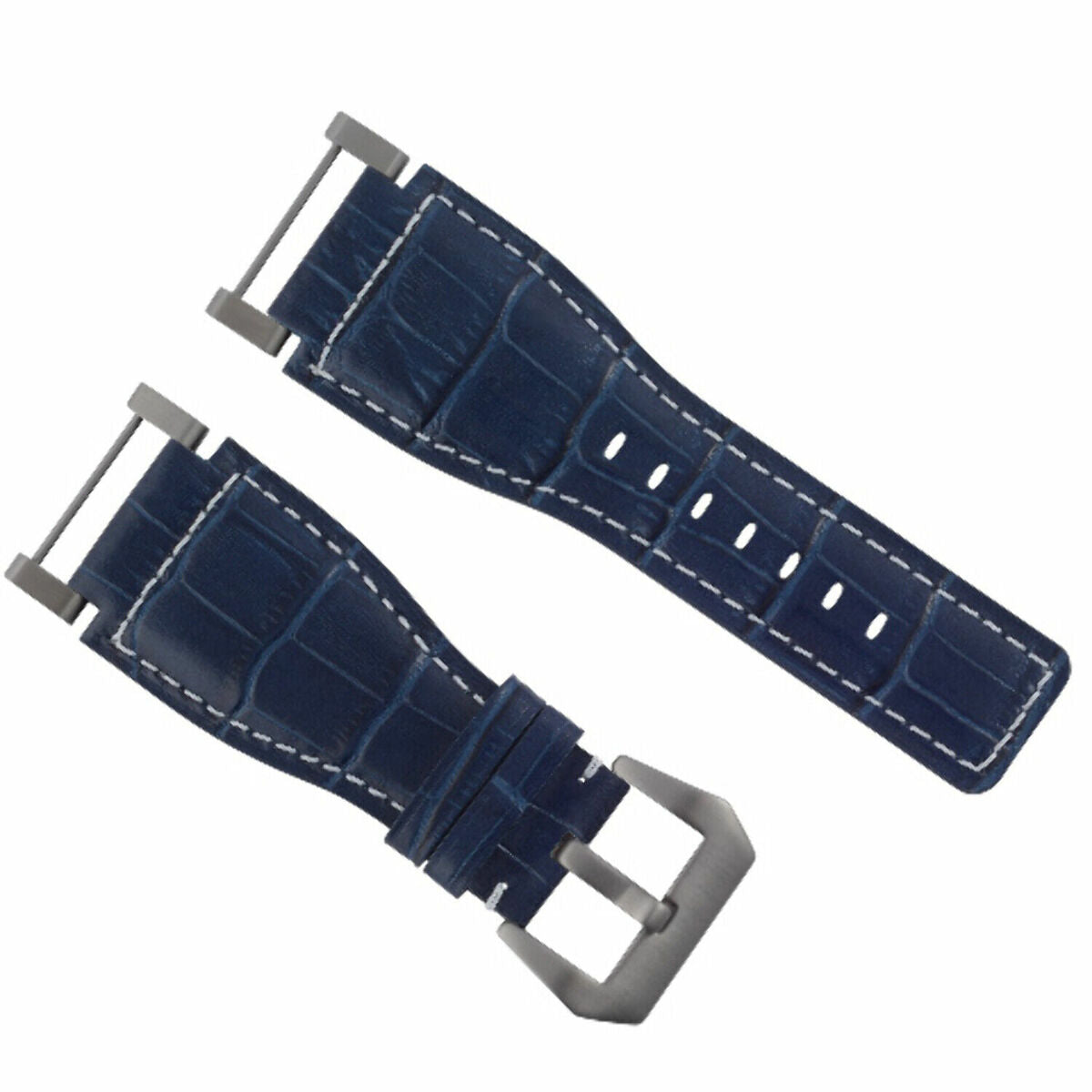 24MM GENUINE LEATHER WATCH BAND STRAP WITH STAINLESS STEEL ADAPTER FOR SUUNTO