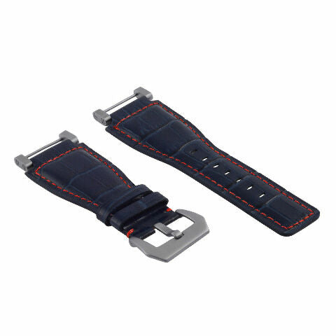 24MM GENUINE LEATHER WATCH BAND STRAP WITH STAINLESS STEEL ADAPTER FOR SUUNTO
