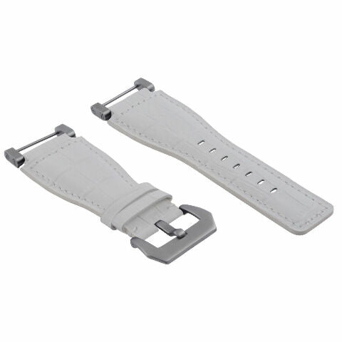 24MM GENUINE LEATHER WATCH BAND STRAP WITH STAINLESS STEEL ADAPTER FOR SUUNTO