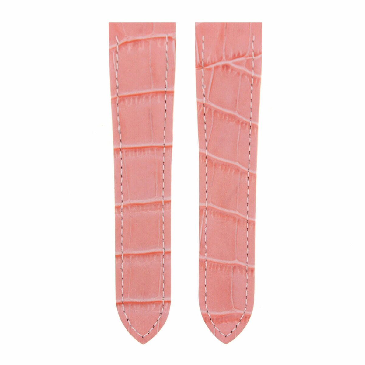 20-23-24.5MM LEATHER WATCH BAND STRAP FOR CARTIER SANTOS 100 XL CHRONOGRAPH, Pink, view 4