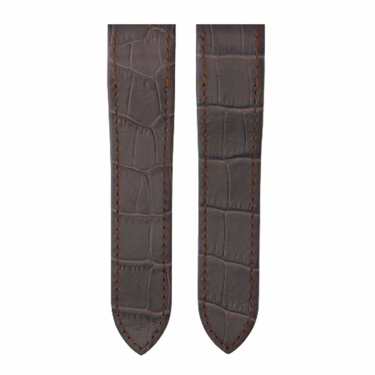 20-23-24.5MM LEATHER WATCH BAND STRAP FOR CARTIER SANTOS 100 XL CHRONOGRAPH, Light Brown, view 4