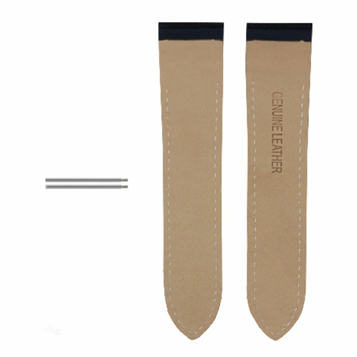 SCREW + 20-23-24.5MM ALLIGATOR GRAIN LEATHER STRAP FOR CARTIER SANTOS 100 XL