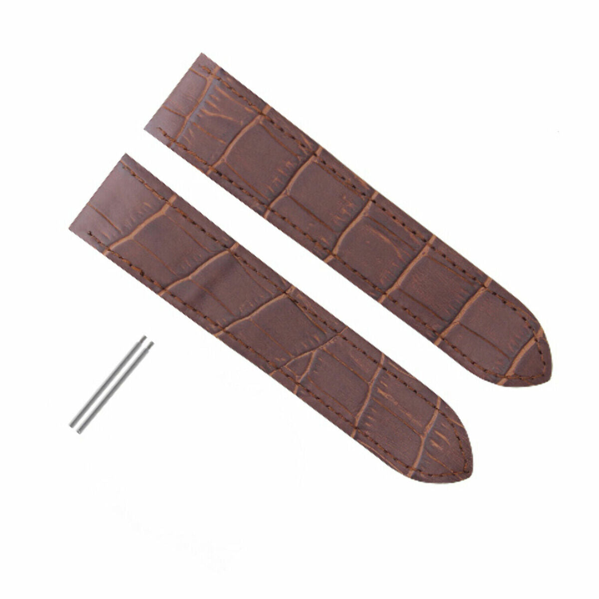 SCREW + 20-23-24.5MM ALLIGATOR GRAIN LEATHER STRAP FOR CARTIER SANTOS 100 XL