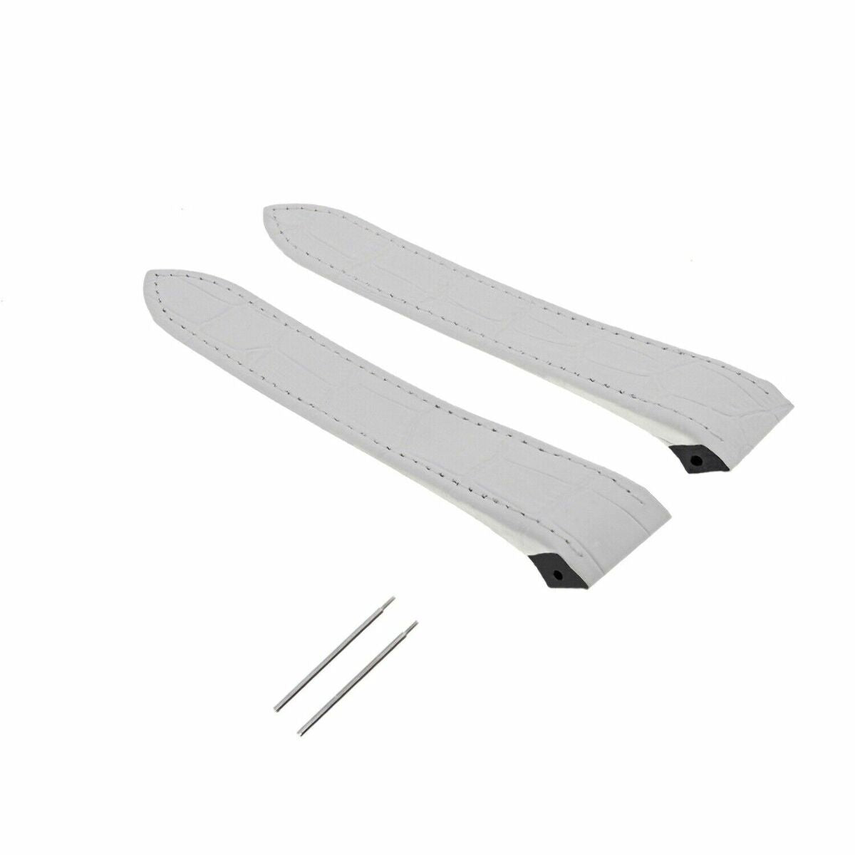 SCREW + 20-23-24.5MM ALLIGATOR GRAIN LEATHER STRAP FOR CARTIER SANTOS 100 XL