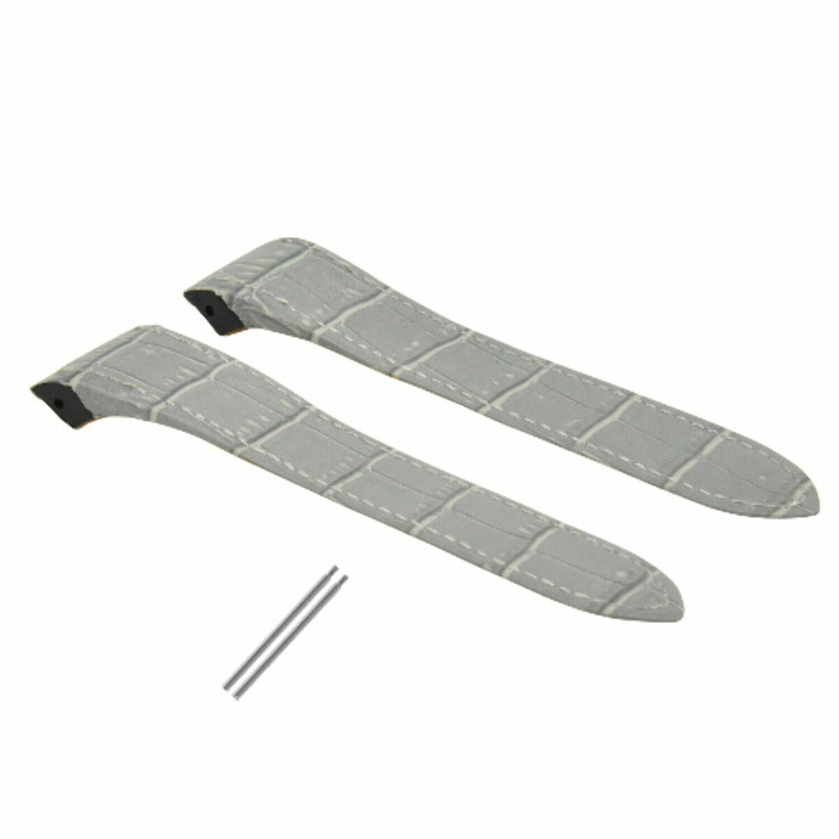 SCREW + 20-23-24.5MM ALLIGATOR GRAIN LEATHER STRAP FOR CARTIER SANTOS 100 XL