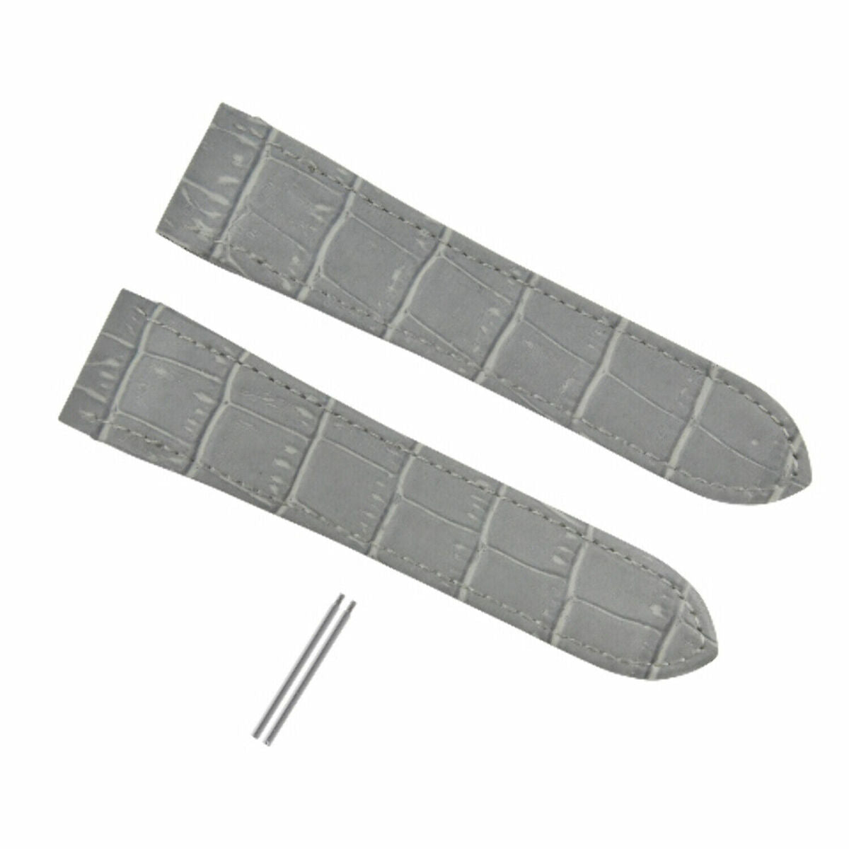 SCREW + 20-23-24.5MM ALLIGATOR GRAIN LEATHER STRAP FOR CARTIER SANTOS 100 XL