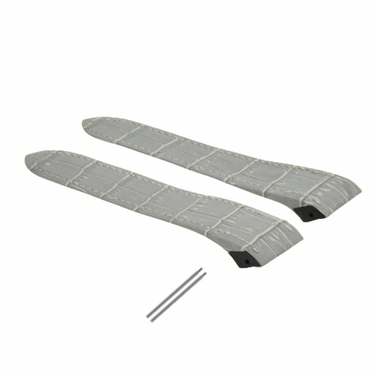 SCREW + 20-23-24.5MM ALLIGATOR GRAIN LEATHER STRAP FOR CARTIER SANTOS 100 XL