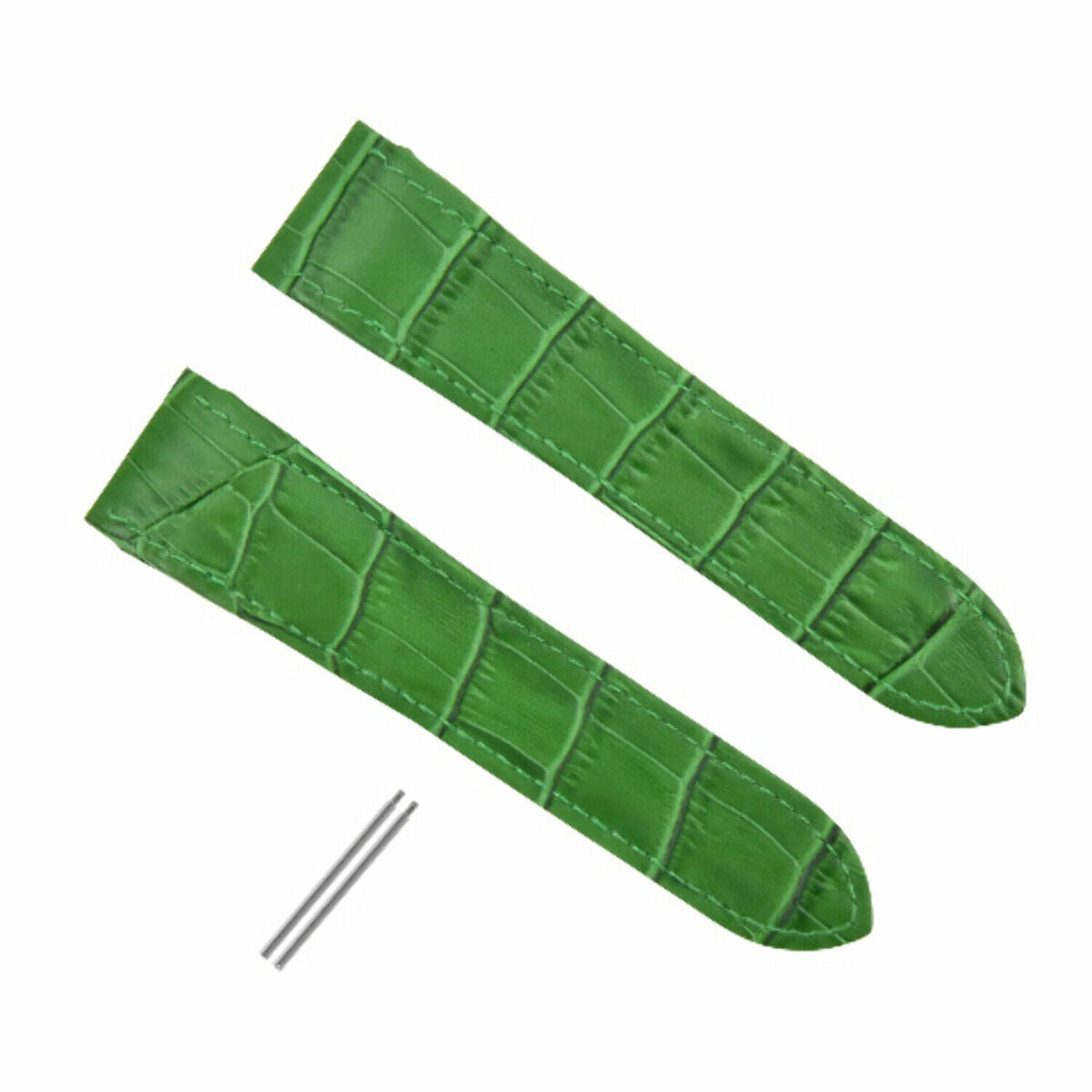 SCREW + 20-23-24.5MM ALLIGATOR GRAIN LEATHER STRAP FOR CARTIER SANTOS 100 XL