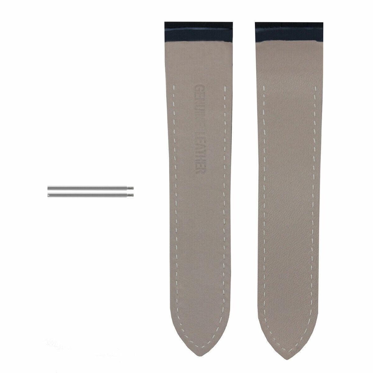SCREW + 20-23-24.5MM ALLIGATOR GRAIN LEATHER STRAP FOR CARTIER SANTOS 100 XL