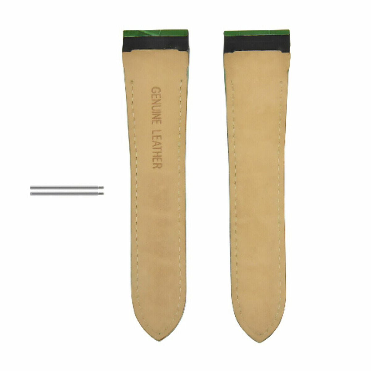SCREW + 20-23-24.5MM ALLIGATOR GRAIN LEATHER STRAP FOR CARTIER SANTOS 100 XL