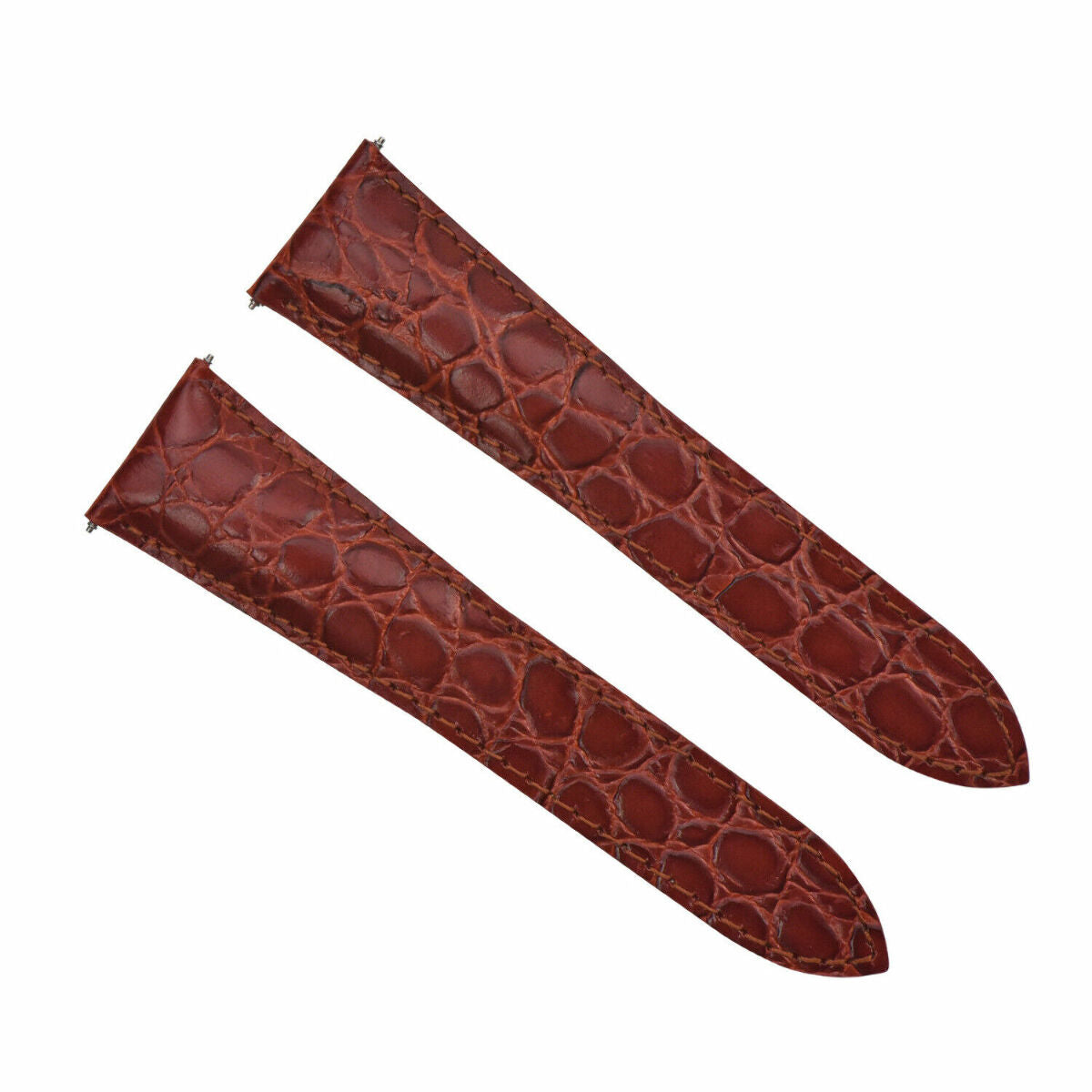 20-21-23-24MM LEATHER WATCH BAND STRAP FOR CARTIER TANK RONDE SOLO DEPLOYMENT, Tan