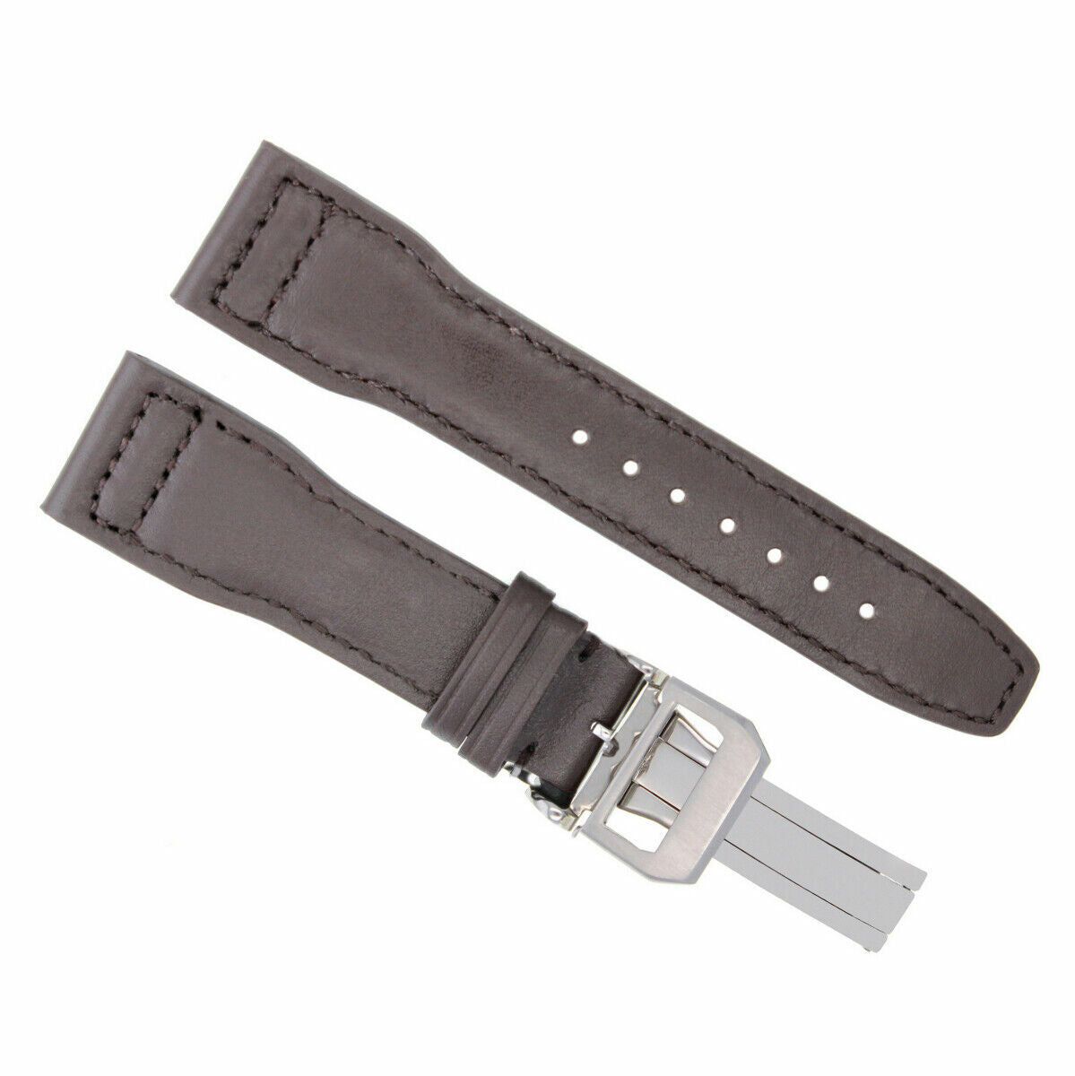 20-21-22-23MM LEATHER WATCH BAND STRAP FOR IWC PILOT PORTUGUESE TOP GUN + CLASP, Brown, view 4