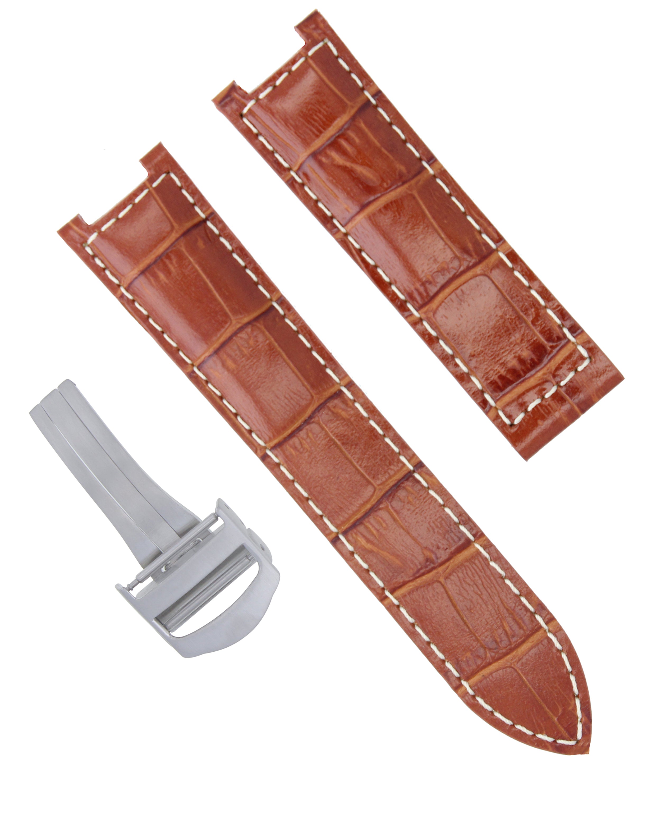 18-20-21MM LEATHER WATCH BAND STRAP FITS CARTIER PASHA 35-38-42MM CHRONOGRAPH