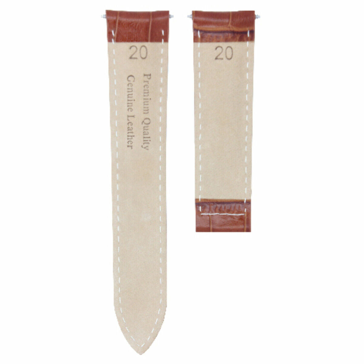 20MM REPLACEMENT LEATHER WATCH BAND STRAP FOR CARTIER TANK FRANCAISE WITH CLASP