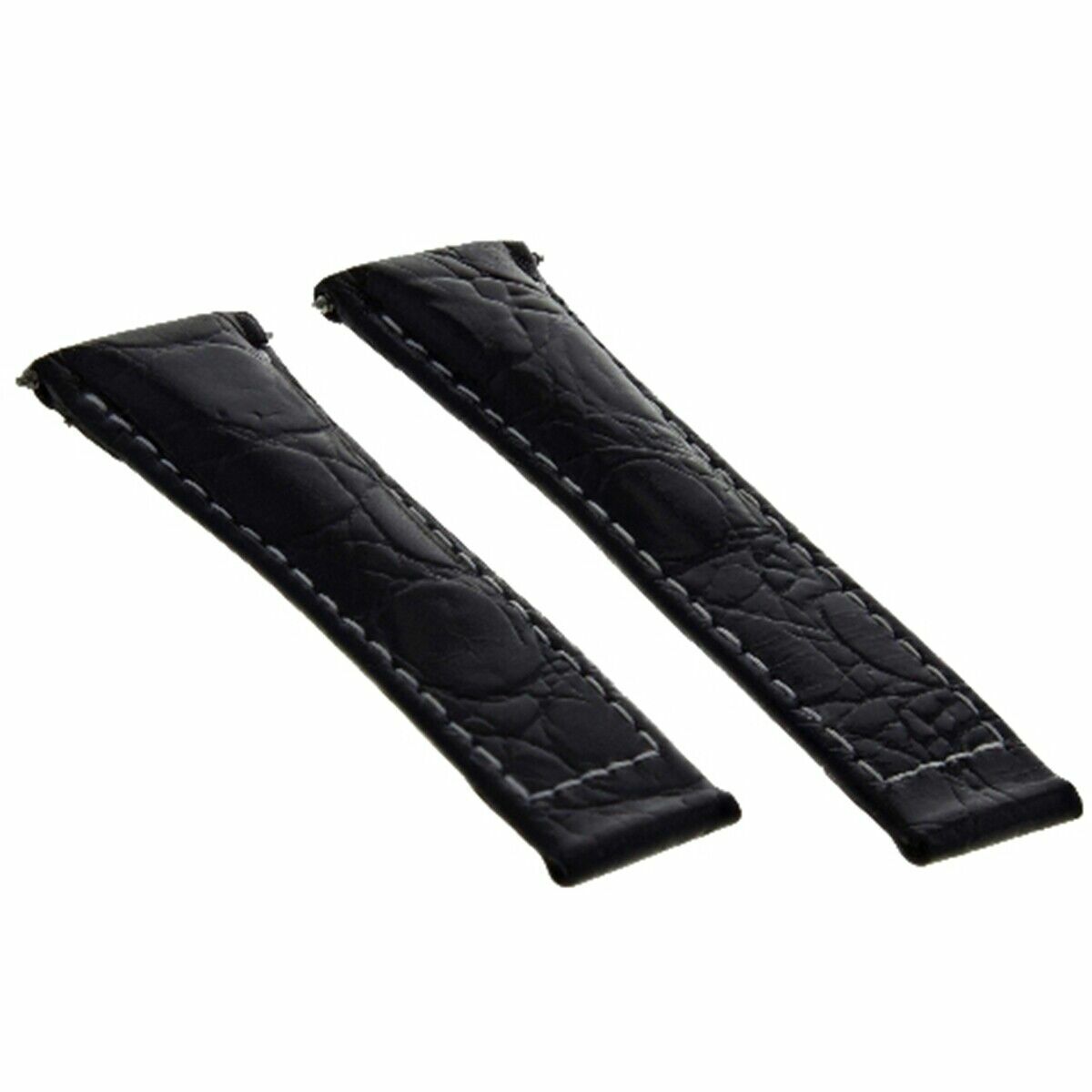 20MM Crocodile Leather Watch Band Strap Endlink for Rolex Daytona 16518 116519, front view