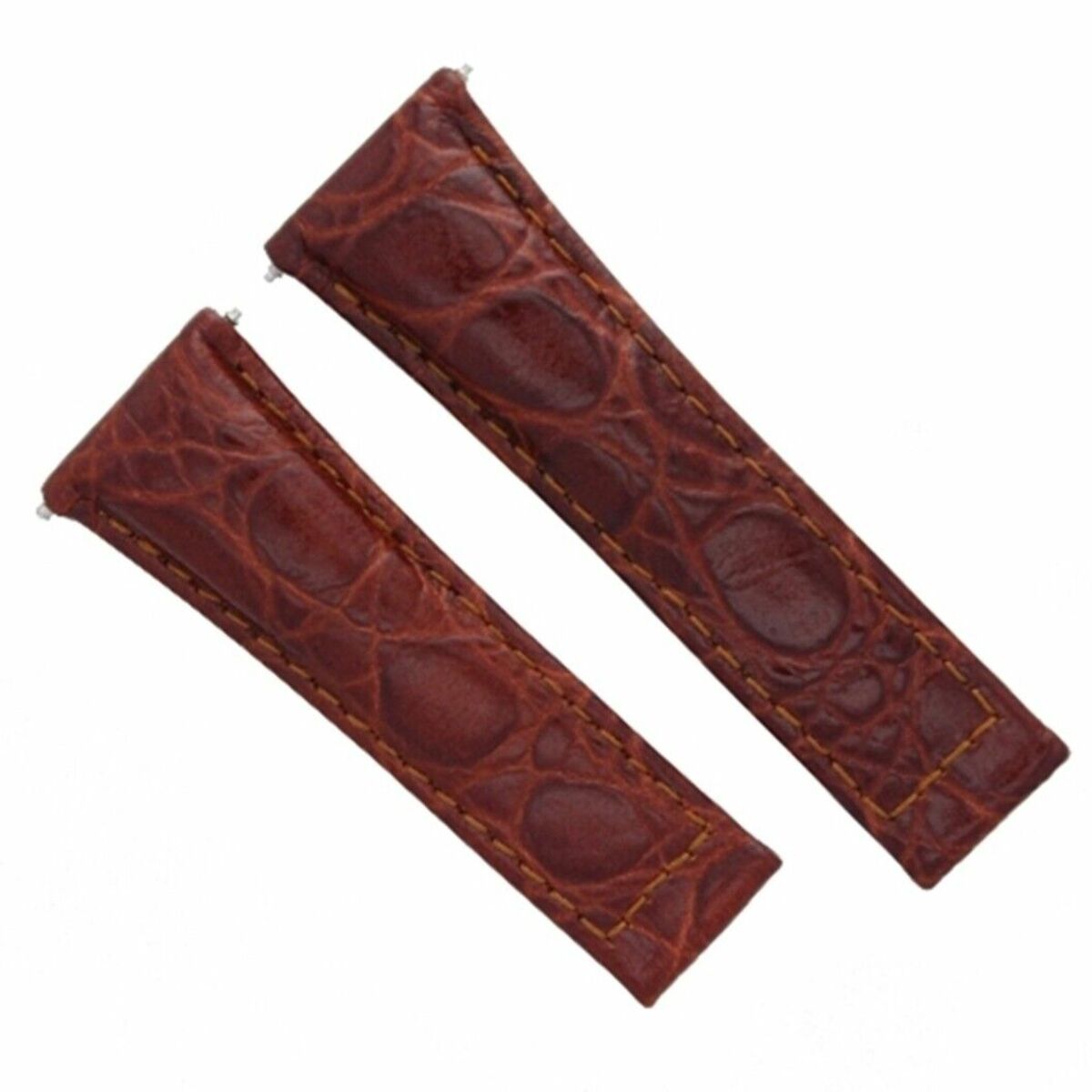 20MM CROCODILE LEATHER WATCH BAND STRAP ENDLINK FOR ROLEX DAYTONA 16518 116519