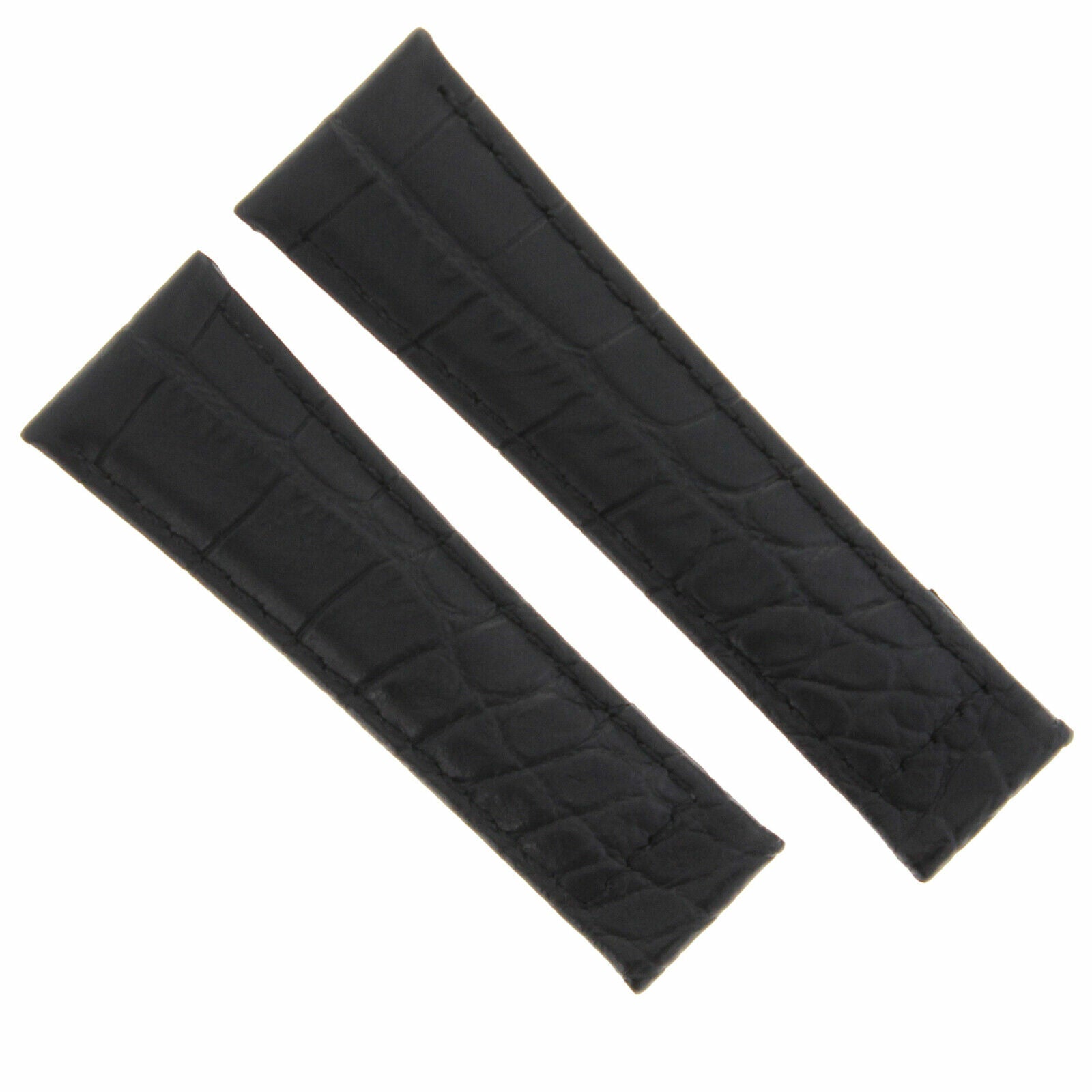 20MM CROC LEATHER BAND STRAP FOR ROLEX DAYTONA 16519 116520 GOLD BUCKLE SHORT ME
