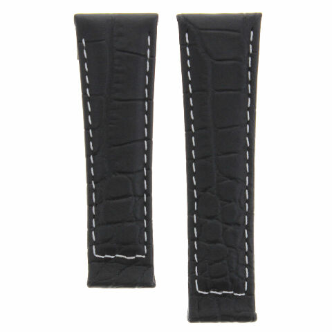 20MM LEATHER WATCH BAND STRAP WITH GOLD BUCKLE FOR ROLEX DAYTONA 16519 116520