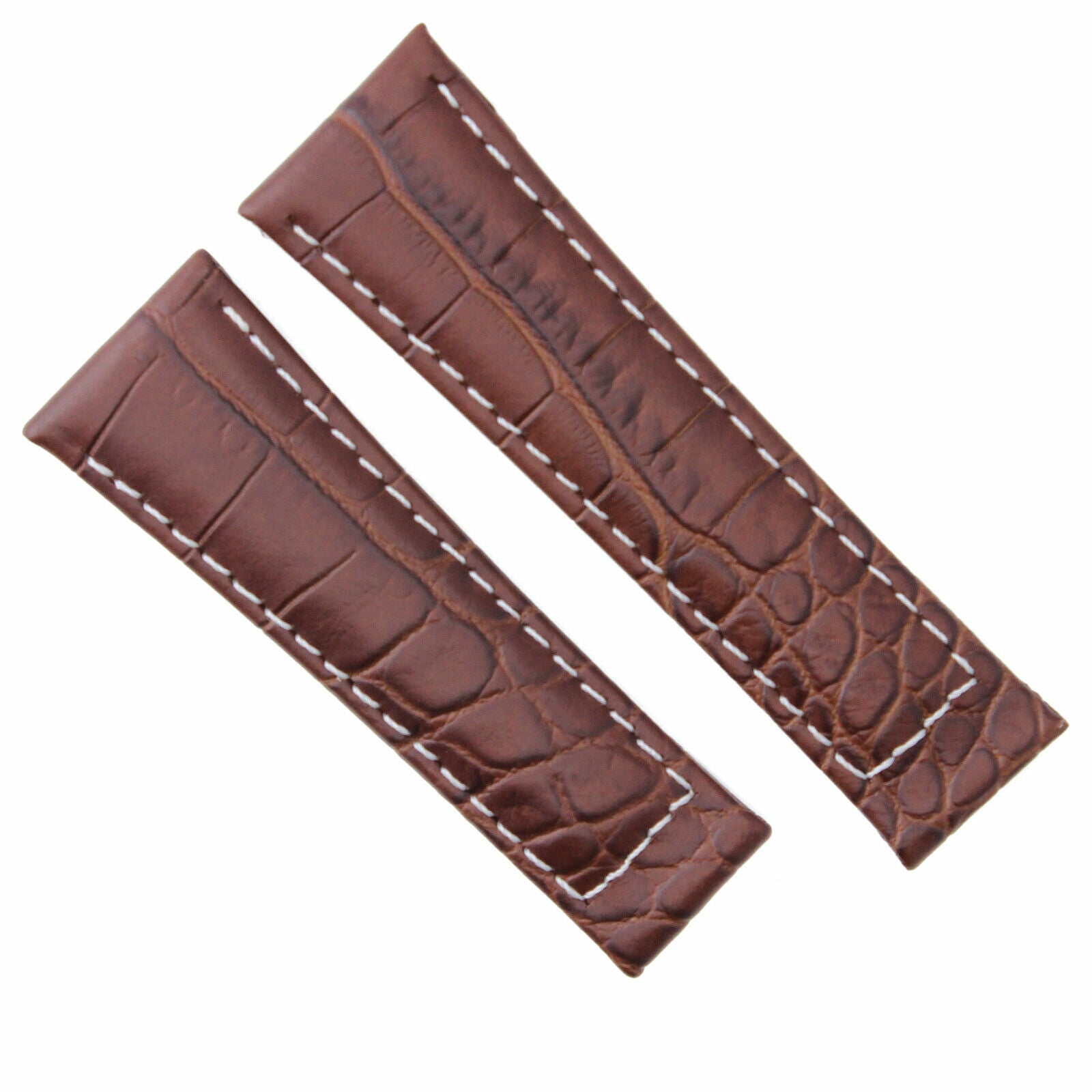 20MM CROC LEATHER BAND STRAP FOR ROLEX DAYTONA 16519 116520 GOLD BUCKLE SHORT ME