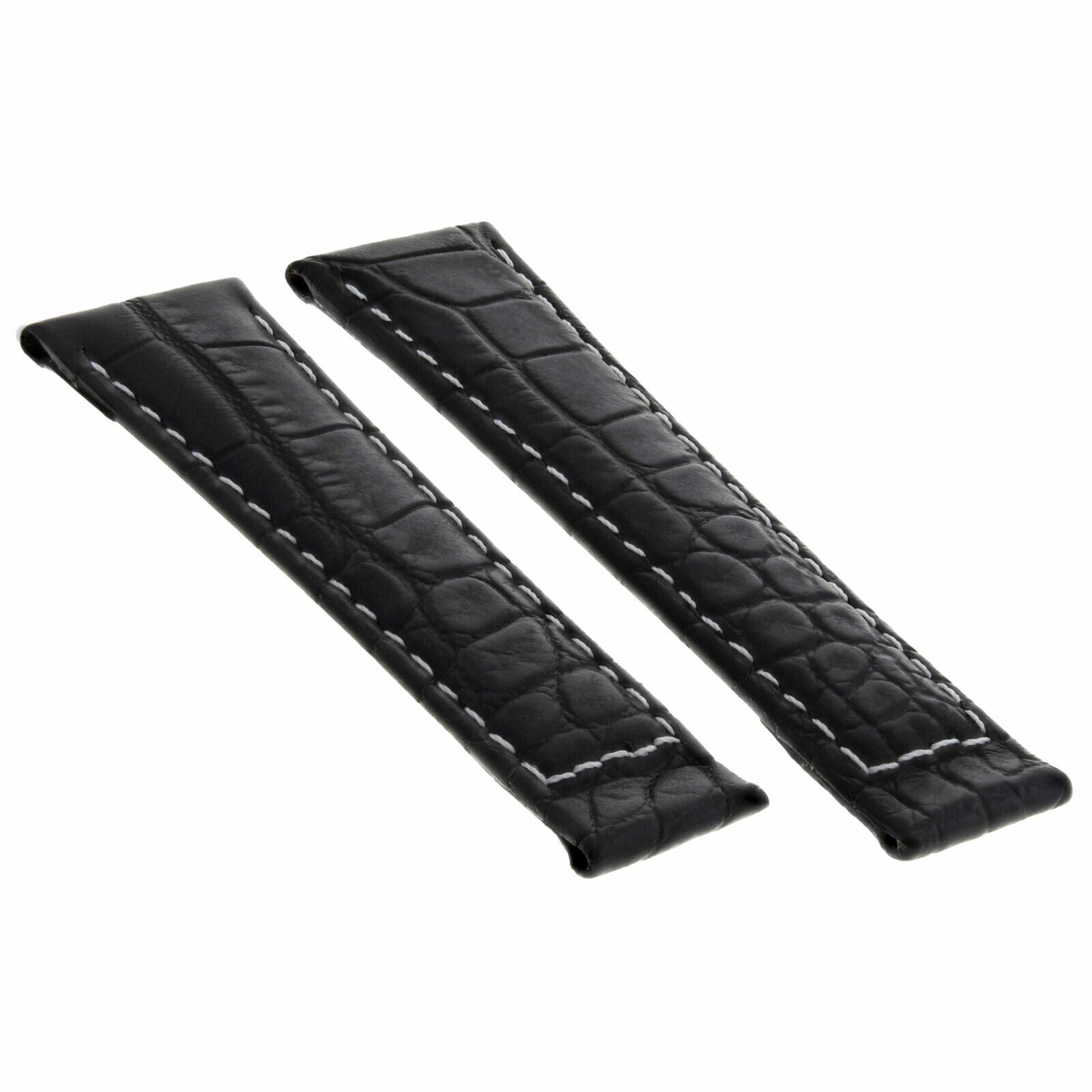 20MM CROC LEATHER BAND STRAP FOR ROLEX DAYTONA 16523 116519 BUCKLE SHORT MEDIUM