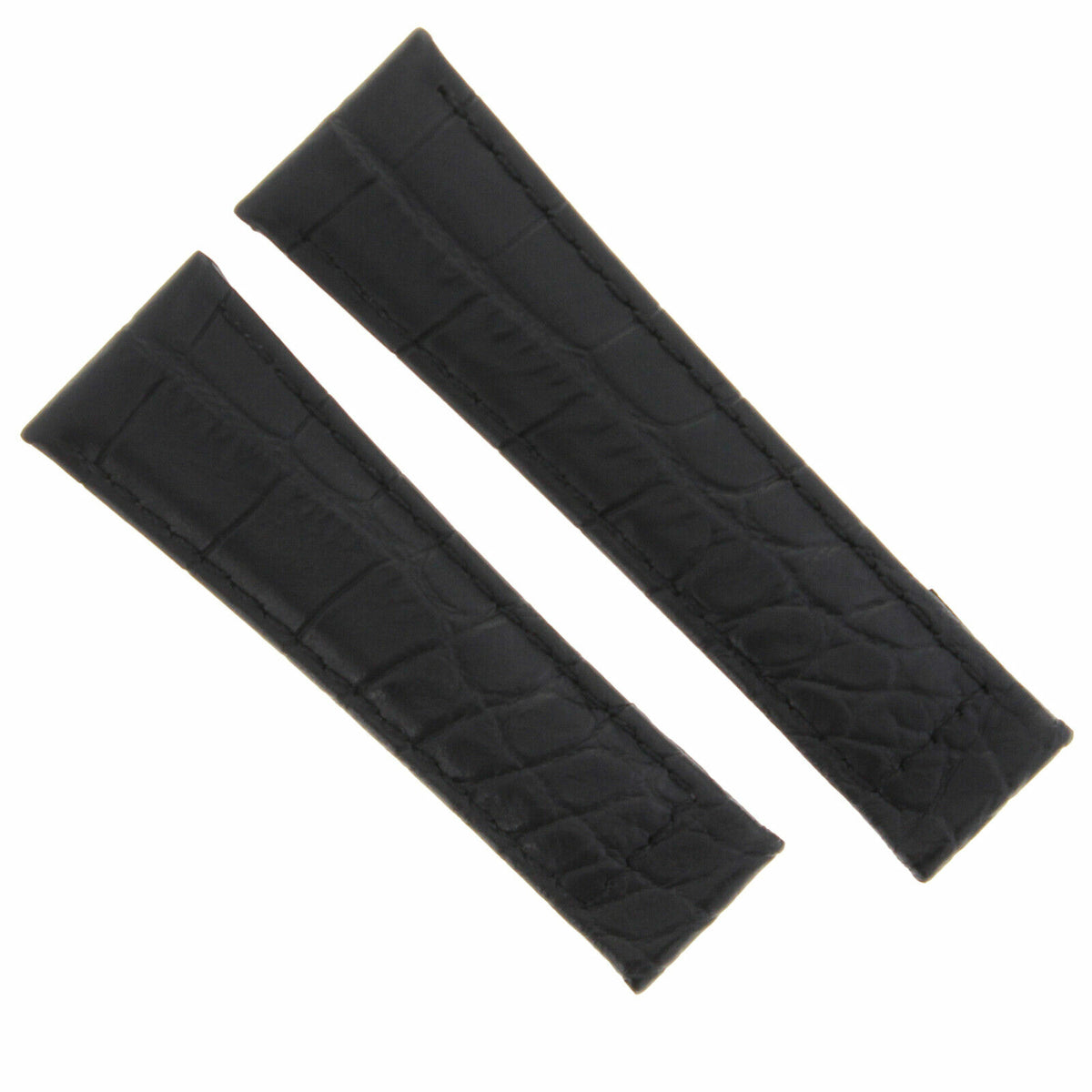 20MM GENUINE CROCODILE LEATHER WATCH BAND STRAP FOR ROLEX DAYTONA 16518 16519, Black (Short), view 3